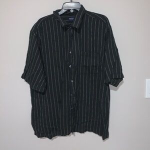 Black and light grey Striped Men's Shirt arrow XXL
